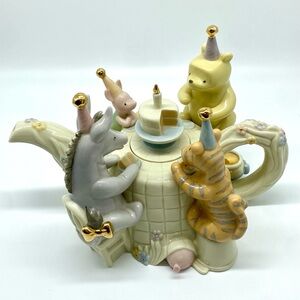 Lenox Disney 2001 Winnie The Pooh, “Pooh Birthday Celebration” Teapot